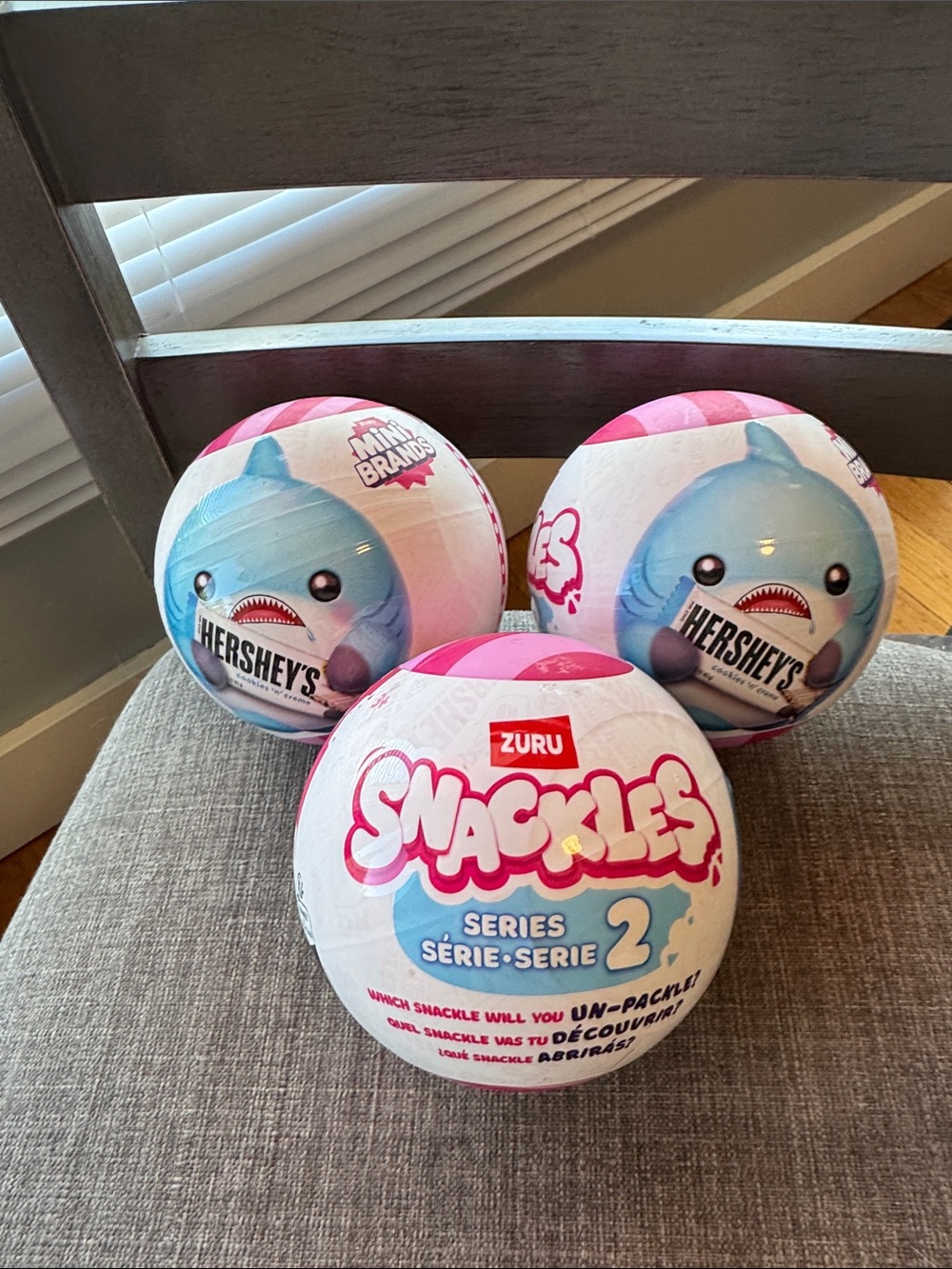 Zuru Mini Brands Snackles Series 2 set of 3 mystery plush